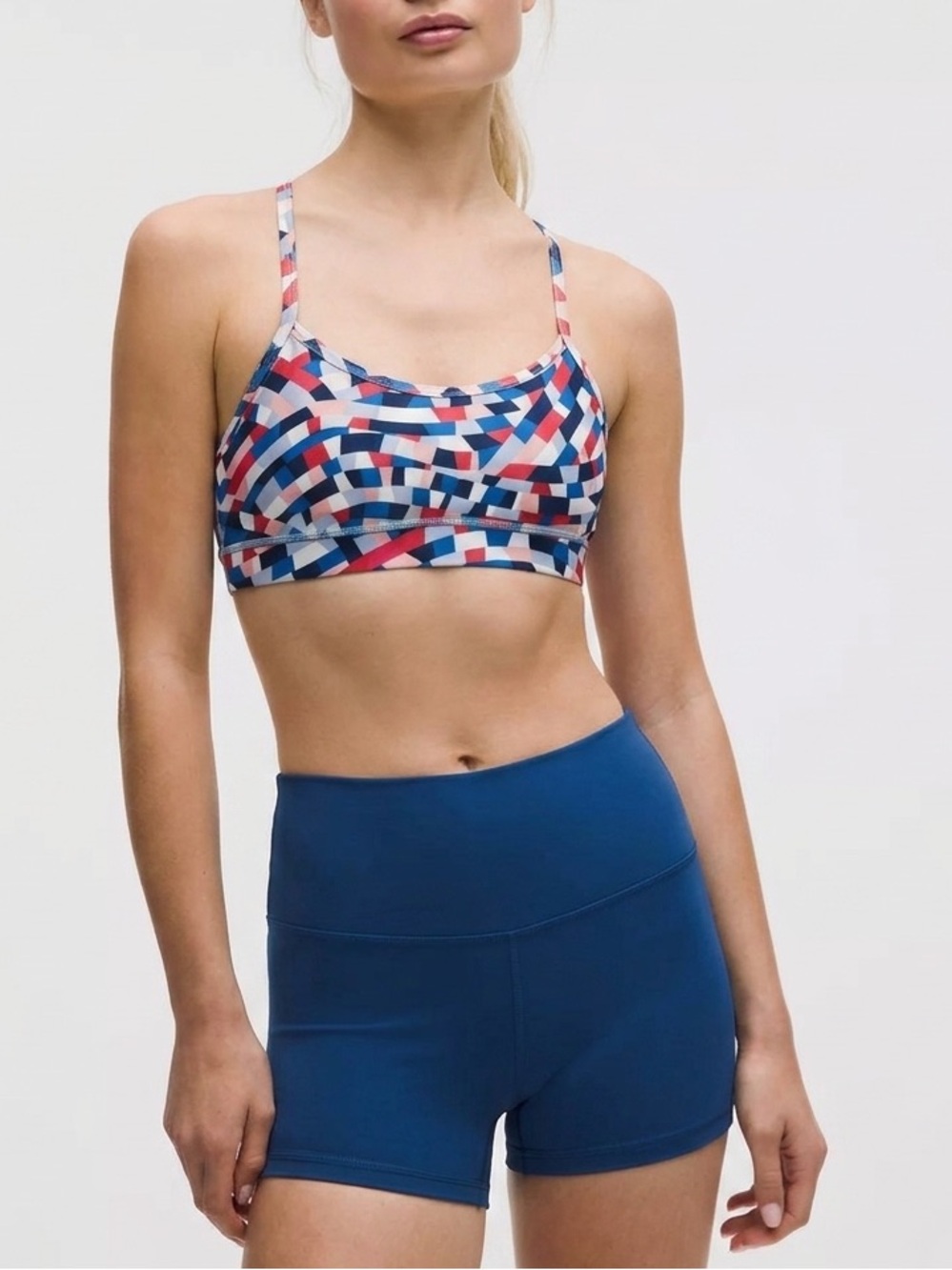 LULULEMON Flow Y Bra
Capoeira Multi Colorful Geometric Women's Sports Bra Size 4